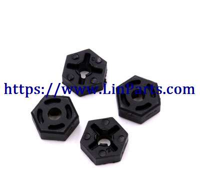 LinParts.com - WLtoys 124019 RC Car spare parts: Hexagon wheel seat assembly[wltoys-124019-1266]