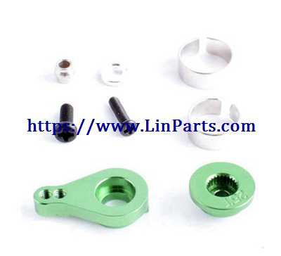 LinParts.com - Wltoys 12428 RC Car Spare Parts: Upgrade metal Servo buffer A+Servo buffer B + Servo swing arm