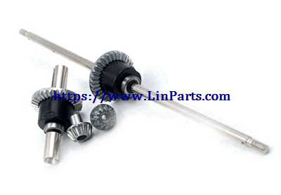 LinParts.com - Wltoys 12428 RC Car Spare Parts: Upgraded version of metal front and rear differential assembly (12428-0091+12428-0091)