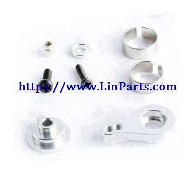 LinParts.com - Wltoys 12428 B RC Car Spare Parts: Upgrade metal Servo buffer A+Servo buffer B + Servo swing arm