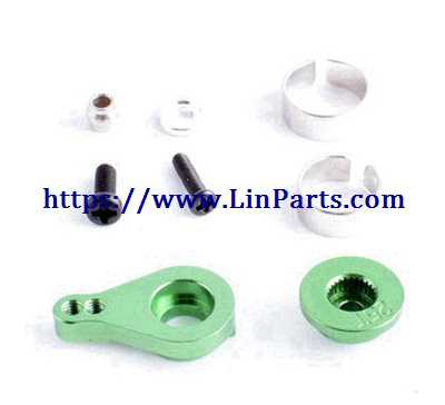 LinParts.com - Wltoys 12429 RC Car Spare Parts: Upgrade metal Servo buffer A+Servo buffer B + Servo swing arm