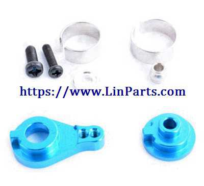 LinParts.com - Wltoys 12429 RC Car Spare Parts: Upgrade metal Servo buffer A+Servo buffer B + Servo swing arm