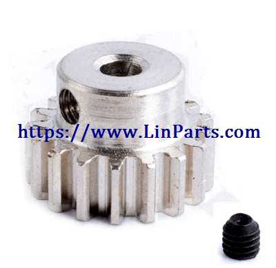 LinParts.com - Wltoys 12429 RC Car Spare Parts: 17T motor tooth 15.2*10 12429-0088 - Click Image to Close
