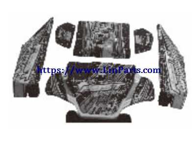 LinParts.com - Wltoys 12428 C RC Car Spare Parts: Car shell group 12428 C-0347