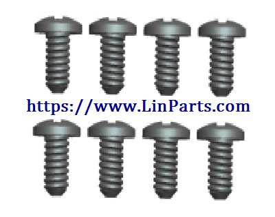 LinParts.com - Wltoys 20402 RC Car Spare Parts: ST2*8PB screw assembly NO.0424