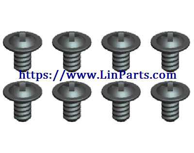 LinParts.com - Wltoys 20402 RC Car Spare Parts: ST1.8*3PWB4 screw assembly NO.0429