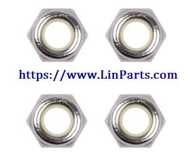 LinParts.com - Wltoys 20402 RC Car Spare Parts: M3 locknut group A929-95
