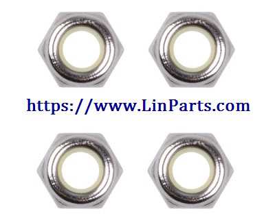 LinParts.com - Wltoys 20409 RC Car Spare Parts: M3 locknut group A929-95