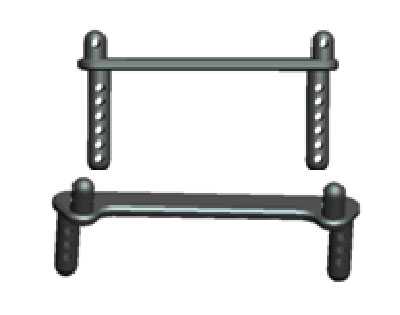 LinParts.com - Wltoys 20404 RC Car Spare Parts: Racing shell column assembly NO.0626