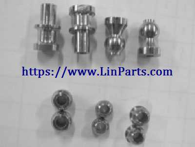 LinParts.com - Wltoys A929 RC Car Spare Parts: Shock absorber positioning seat 2pcs + shock absorber ball head 2pcs + drawbar ball head A 2pcs + drawbar ball head B 2pcs + servo steering ball head 2pcs A929-37