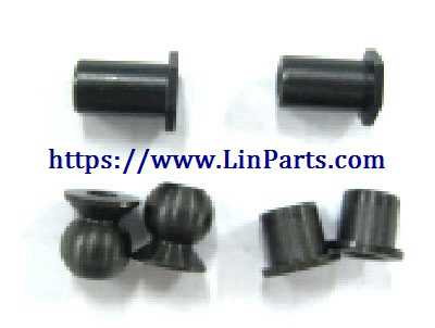 LinParts.com - Wltoys A929 RC Car Spare Parts: Steering rod ball head seat 2pcs + C-shaped seat limit seat 2pcs + steering seat screw positioning column 2pcs A929-38