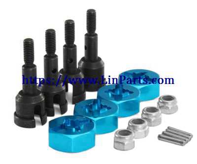 LinParts.com - Wltoys A979 A979-A A979-B RC Car Spare Parts: Upgrade Metal Racing Wheels Conversion Set