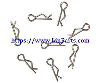 LinParts.com - Wltoys A979 A979-A A979-B RC Car Spare Parts: R type pin *8 A949-54 - Click Image to Close