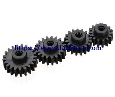 LinParts.com - Wltoys K969 RC Car Spare Parts: 15 motor teeth + 17 motor teeth + 19 motor teeth + 21 motor teeth K989-32 - Click Image to Close