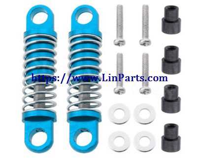 LinParts.com - Wltoys K989 RC Car Spare Parts: Upgrade metal Shock Absorbers [Blue]