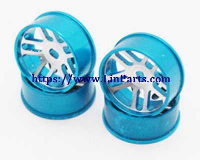 LinParts.com - Wltoys K989 RC Car Spare Parts: Upgrade metal Rally off-road wheels [Blue] - Click Image to Close
