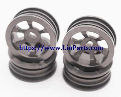 LinParts.com - Wltoys K989 RC Car Spare Parts: Upgrade metal Rally off-road wheels [Silver gray]