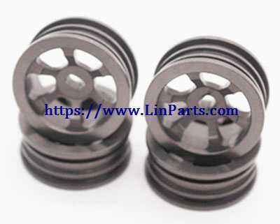 LinParts.com - WLtoys 284010 RC Car Spare Parts: Upgrade metal Rally off-road wheels [Silver gray]