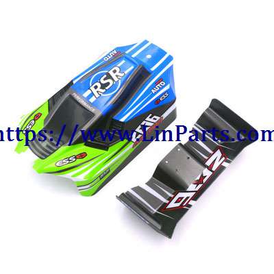 LinParts.com - WLtoys 144001 RC Car spare parts: Car shell group(green)[144001-1335]