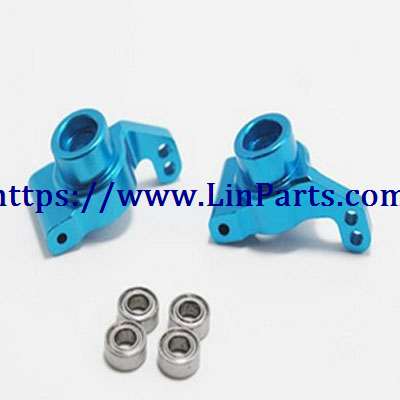 LinParts.com - WLtoys 144001 RC Car spare parts: Metal upgrade Rear wheel seat left + rear wheel seat right[144001-1252]Blue