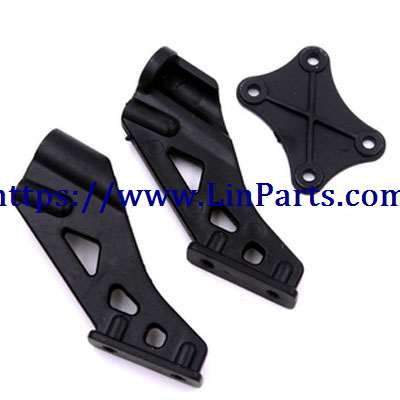 LinParts.com - WLtoys 144001 RC Car spare parts: Rear wing fixing part right + tail fixing part left + tail pressing part[144001-1258]