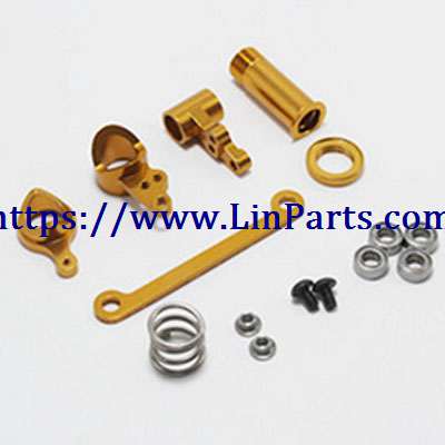 LinParts.com - WLtoys 144001 RC Car spare parts: Metal upgrade Steering clutch assembly[144001-1268]Yellow