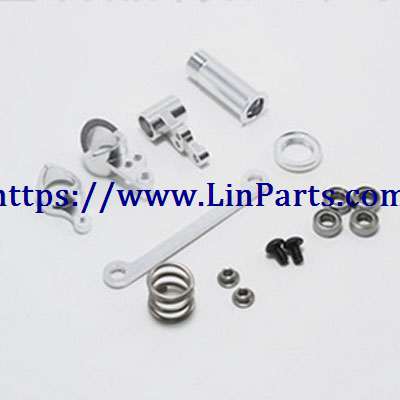 LinParts.com - WLtoys 144001 RC Car spare parts: Metal upgrade Steering clutch assembly[144001-1268]Silver