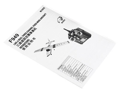 LinParts.com - WLtoys CESSNA-182 F949S RC Airplane Spare Parts: English instruction manual - Click Image to Close