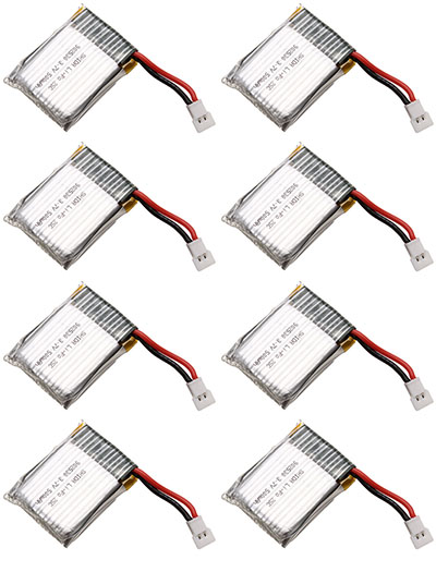 LinParts.com - WLtoys CESSNA-182 F949S RC Airplane Spare Parts: Battery 3.7V 500mAh 8pcs