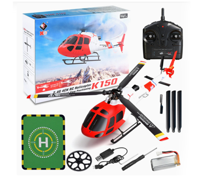 (image for) WLtoys K150 New Brushless Motor RC Helicopter Four-Channel Six-Axis Gyroscope Helicopter Model Toy Gift
