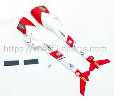 (image for) WLtoys K150 RC Helicopter Spare Parts: Right side casing group + Left side casing group
