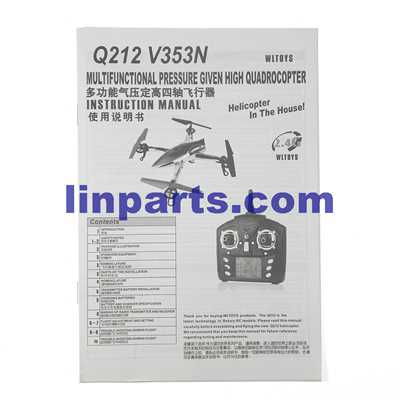 LinParts.com - WLtoys WL Q212 Q212G Q212K Q212GN Q212KN RC Quadcopter Spare Parts: English manual book - Click Image to Close
