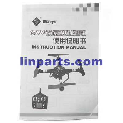 LinParts.com - Wltoys DQ222 DQ222K DQ222G RC Quadcopter Spare Parts: English manual book
