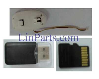 LinParts.com - WlToys Q919 Q919A Q919B Q919C RC Quadcopter Spare Parts: 720P camera + TF Micro SD card + card reader