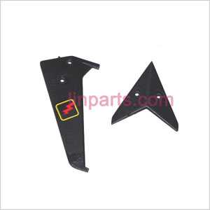 LinParts.com - WLtoys WL V388 Spare Parts: Tail decorative set(Black)