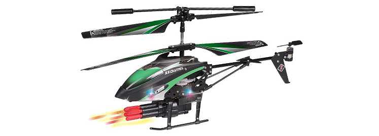 WLtoys WL V398 RC Helicopter(WLToys V398 Cool Missile Launching 3.5CH RC Remote Control Gyro Helicopter)