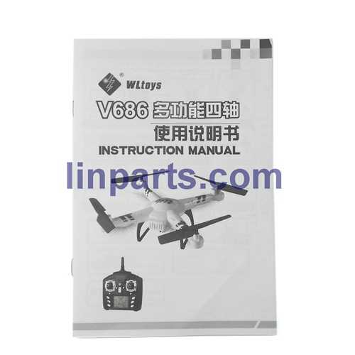 LinParts.com - WLtoys DV686 DV686G DV686K DV686J RC Quadcopte Spare Parts: English manual book