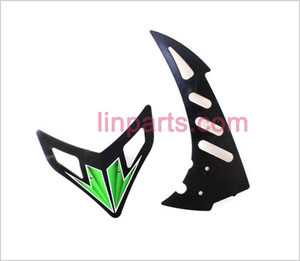 LinParts.com - WLtoys WL V912 Spare Parts: Tail decorative set(Green)