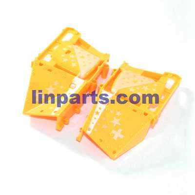 LinParts.com - WLtoys V915 2.4G 4CH Scale Lama RC Helicopter RTF Spare Parts: Body cover frame(A) [Yellow]