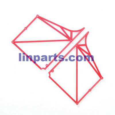 LinParts.com - WLtoys V915 2.4G 4CH Scale Lama RC Helicopter RTF Spare Parts: Body cover frame(C)[Red] - Click Image to Close