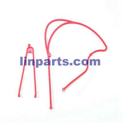 LinParts.com - WLtoys V915 2.4G 4CH Scale Lama RC Helicopter RTF Spare Parts: Tail connect parts [Red] - Click Image to Close