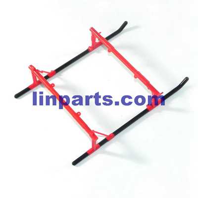 WLtoys V915-A RC Helicopter Spare Parts: Undercarriage landing skid [Red]