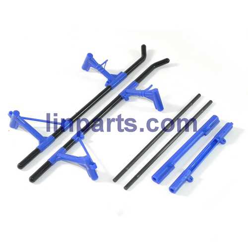 WLtoys V915-A RC Helicopter Spare Parts: Undercarriage landing skid [Blue]