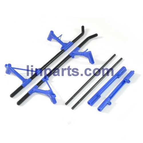 LinParts.com - WLtoys V915-A RC Helicopter Spare Parts: Undercarriage landing skid [Blue]