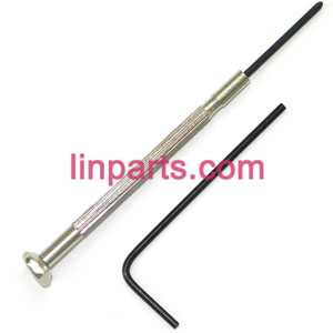 LinParts.com - WLtoys WL V930 Helicopter Spare Parts: screwdriver and internal hexagonal wrebch - Click Image to Close