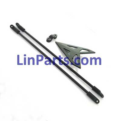 LinParts.com - WLtoys WL V950 RC Helicopter Spare Parts: Decorative bar + Fixed set of the tail decorative set + Tail decorative set - Click Image to Close