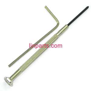 LinParts.com - XK K120 RC Helicopter Spare Parts: screwdriver and internal hexagonal wrebch - Click Image to Close