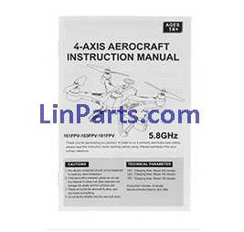XinLin X163 X163F RC Quadcopter Spare Parts: Manual book