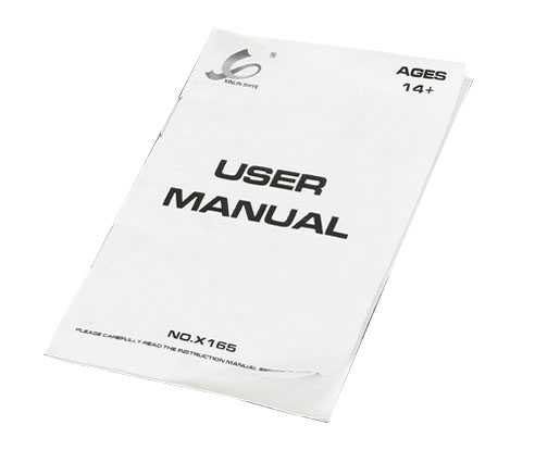 LinParts.com - XinLin X165 RC Quadcopter Spare Parts: English manual book - Click Image to Close