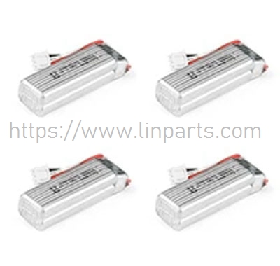 LinParts.com - XK A300 RC Airplane Spare Parts: 7.4V 600mAh Battery 4pcs